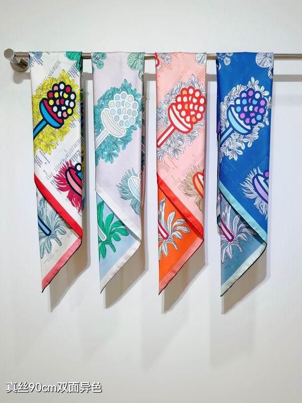 Hermes silk scarf 90X90cm E050912